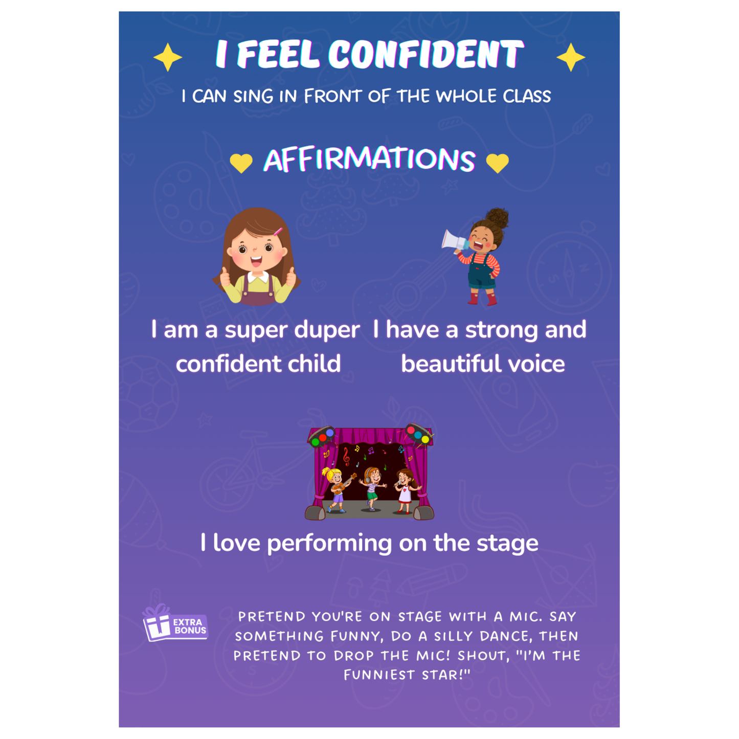 Emotion Express- Affirmation Cards for Kids Ages (3-6)