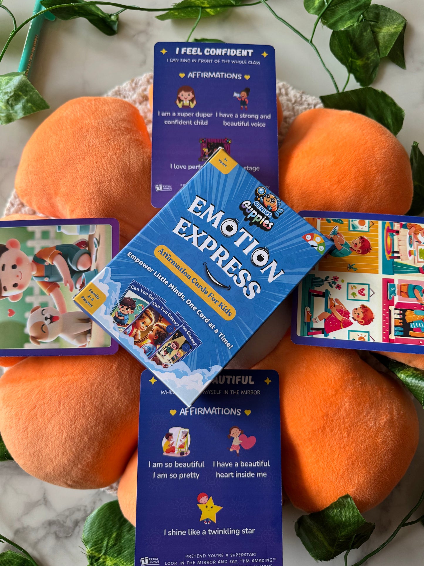 Emotion Express- Affirmation Cards for Kids Ages (3-6)